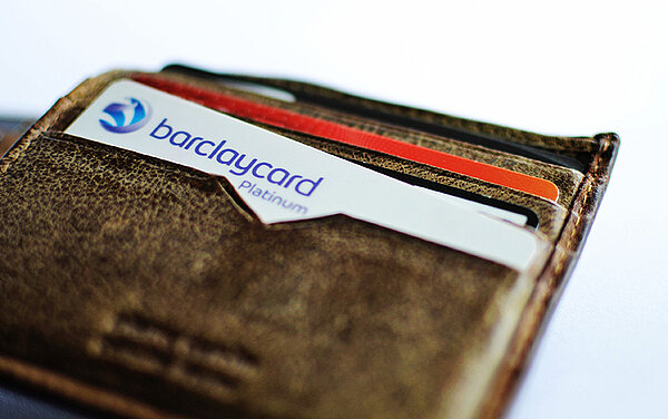 Barclaycard in Portemonnaie
